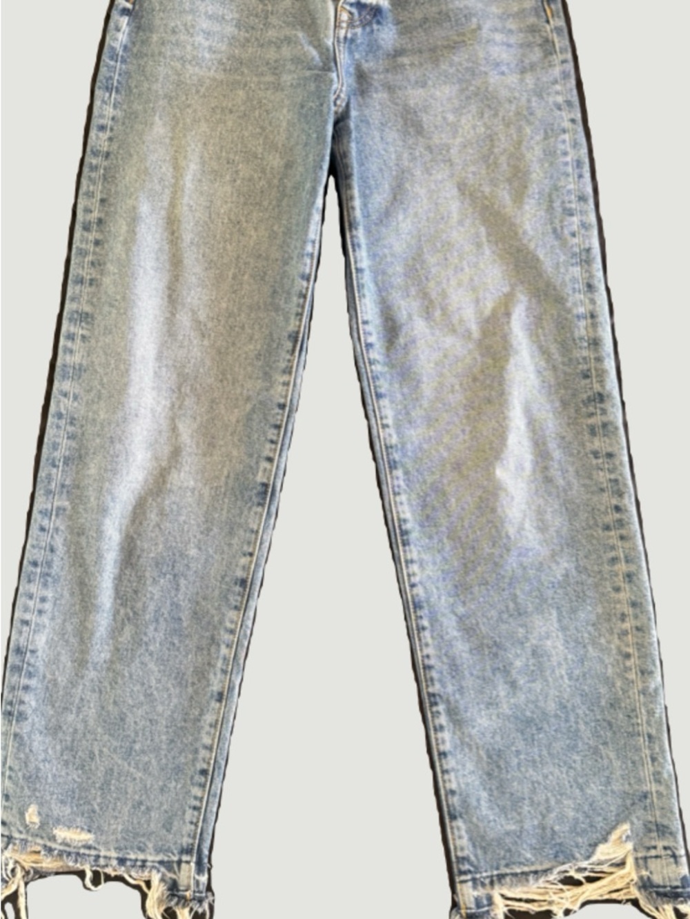 Lovers + Friends Light Blue Washed Denim Jeans